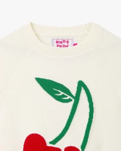 Jersey Cerise Blanco Crema