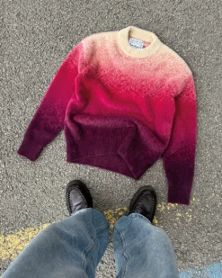 Jersey Gradient Cozy Rojo