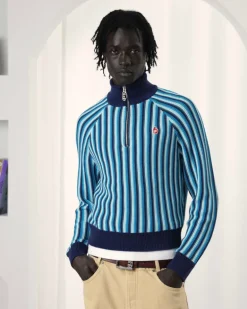 Jersey Quarter Zip Teteo Azul