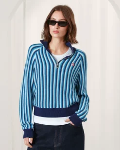 Jersey Quarter Zip Teteo Azul