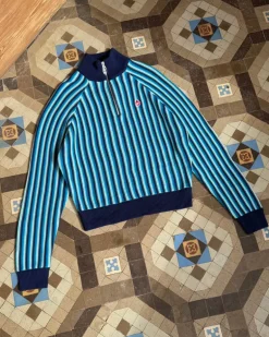 Jersey Quarter Zip Teteo Azul