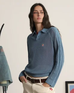 Jersey Raglan Polo Azul