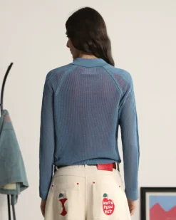 Jersey Raglan Polo Azul