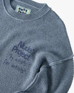 Jersey Reversed Seams Azul