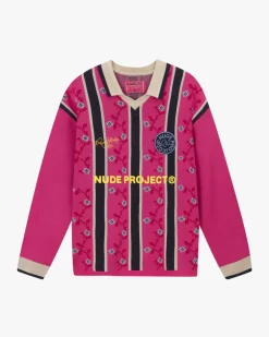 Jersey Rosel Football Polo Rosa