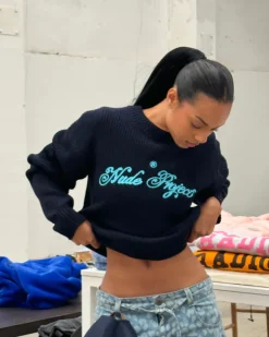 Jersey Script Azul Marino
