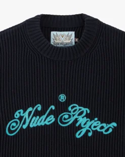 Jersey Script Azul Marino