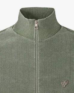 Jersey Shady Con Cremallera Verde