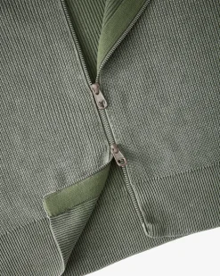 Jersey Shady Con Cremallera Verde