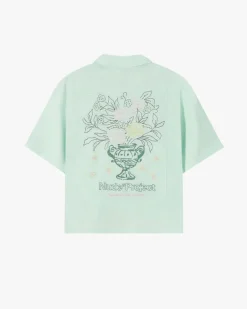 Kimchi Resort Shirt Aqua Green
