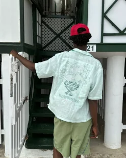 Kimchi Resort Shirt Aqua Green