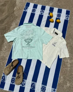 Kimchi Resort Shirt Aqua Green