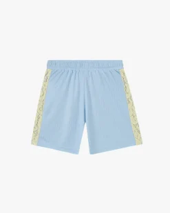 Lace Football Short Baby Blue