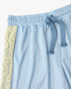 Lace Football Short Baby Blue