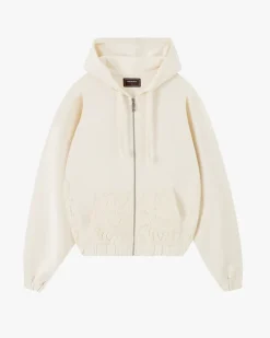 Lace Zip-Up Hoodie