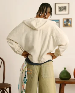 Lace Zip-Up Hoodie
