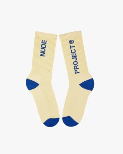 Logo Socks Blue/Yellow 2Xpack