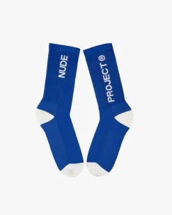 Logo Socks Blue/Yellow 2Xpack