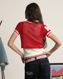 Mesh Top Red