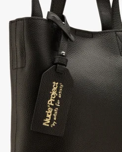Minimal Leather Bag Black