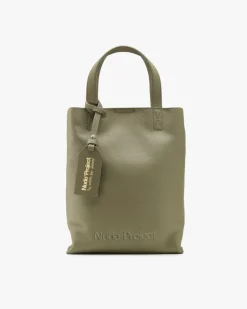 Minimal Leather Bag Olive