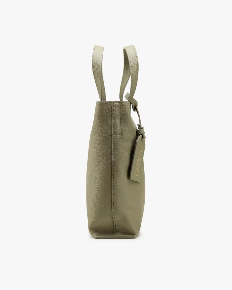 Minimal Leather Bag Olive