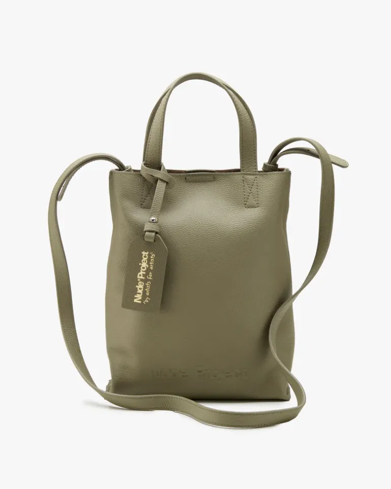 Minimal Leather Bag Olive