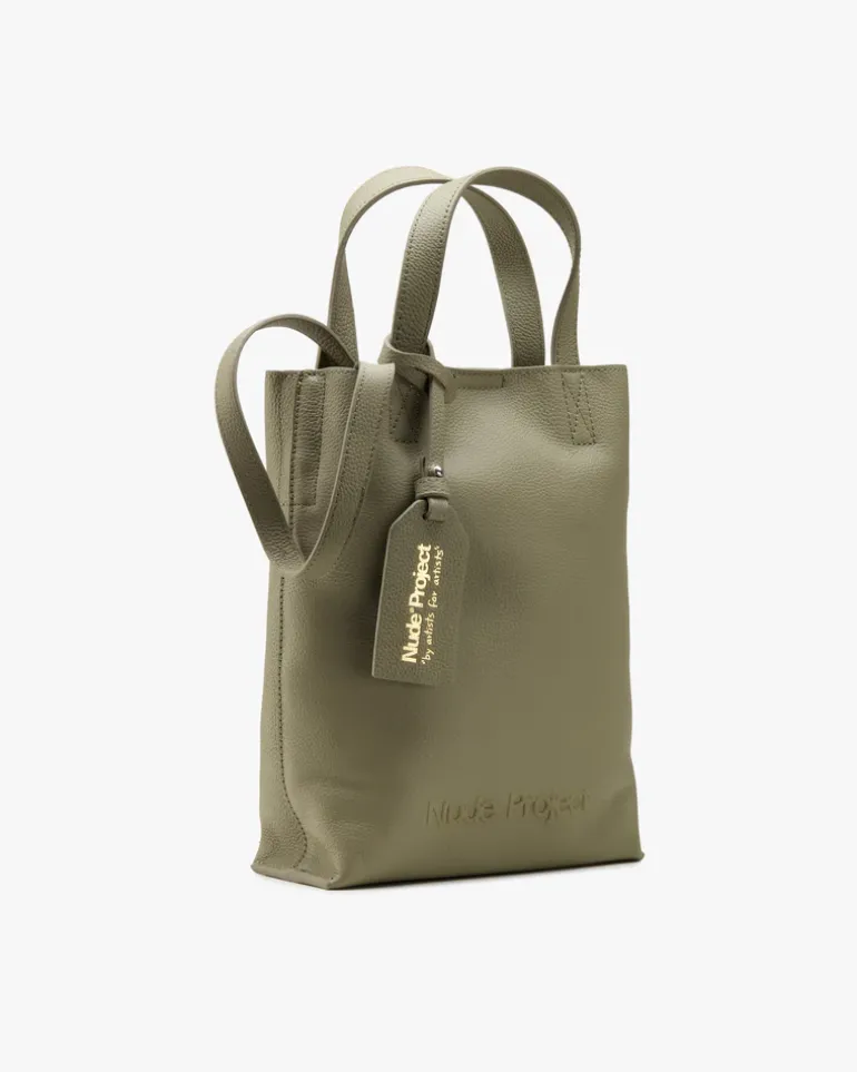 Minimal Leather Bag Olive