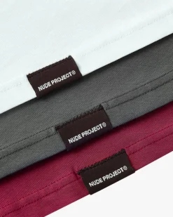 Pack De 3 Camisetas Básicas Blanca/Gris Oscuro/Granate