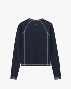 Pack De 2 Camisetas Manga Larga Waffle Marrón/Azul Marino