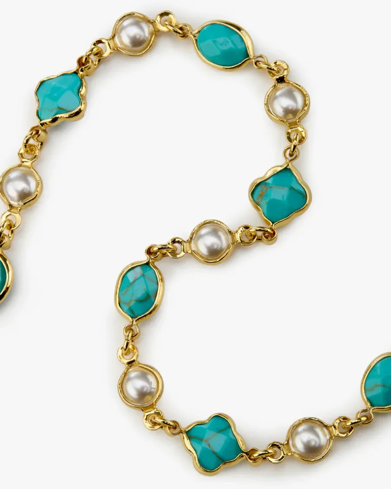 Palmas Necklace Blue