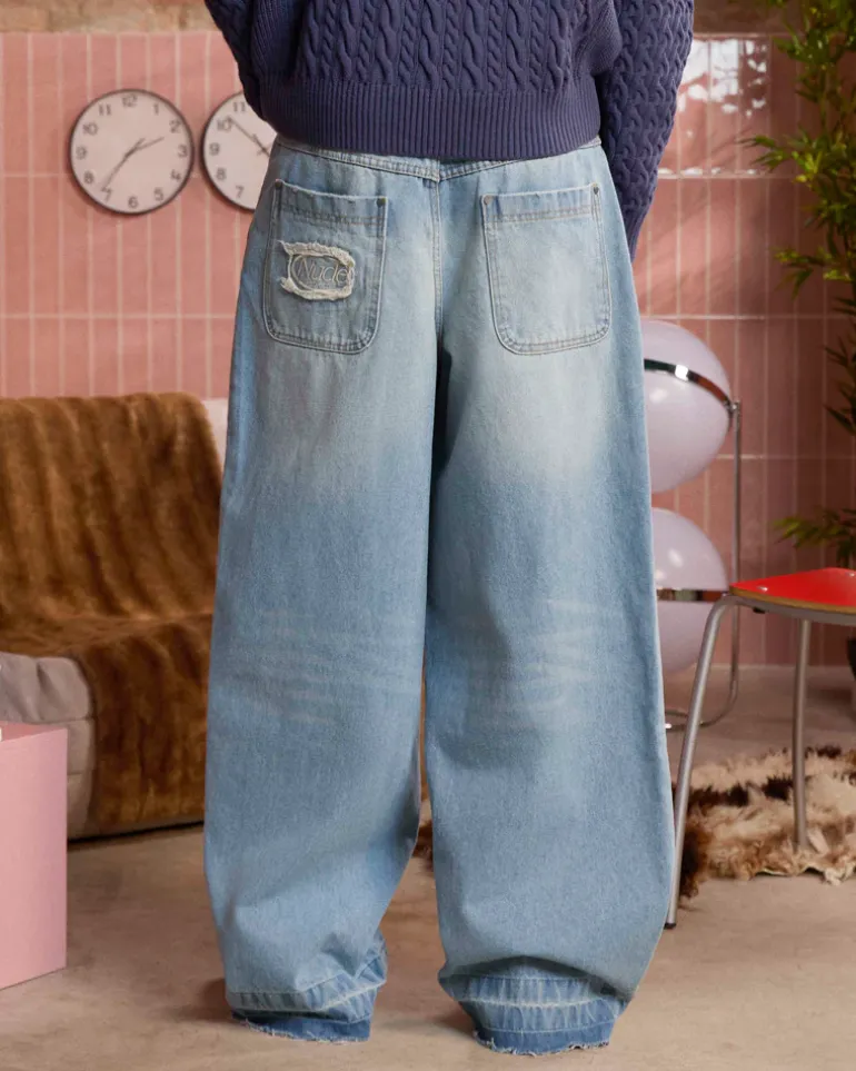 Pantalón Baggy Azul Old