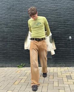 Pantalón Bootcut Marrón