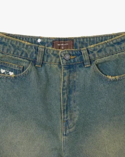 Pantalón Corto Baggy Indigo Old Denim