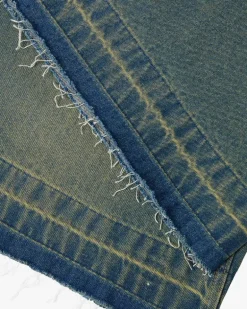 Pantalón Corto Baggy Indigo Old Denim