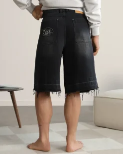 Pantalón Corto Baggy Negro Old Denim
