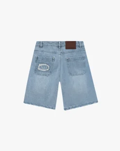 Pantalón Corto Basic Denim Azul