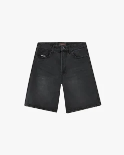 Pantalón Corto Basic Denim Negro