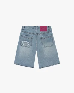 Pantalón Corto Denim Lace