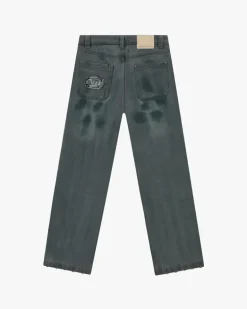 Pantalón Vaquero Verde Washed