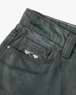 Pantalón Vaquero Verde Washed
