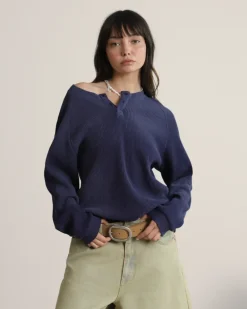 Polo Global Soon Waffle Azul Marino