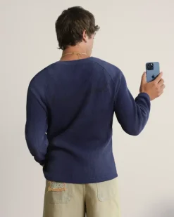 Polo Global Soon Waffle Azul Marino