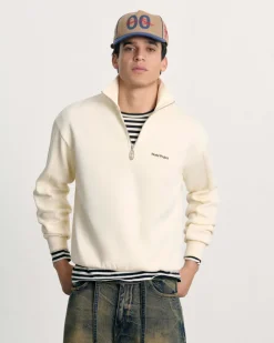 Quarter Zip Origins Blanco Crema