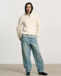 Quarter Zip Origins Blanco Crema