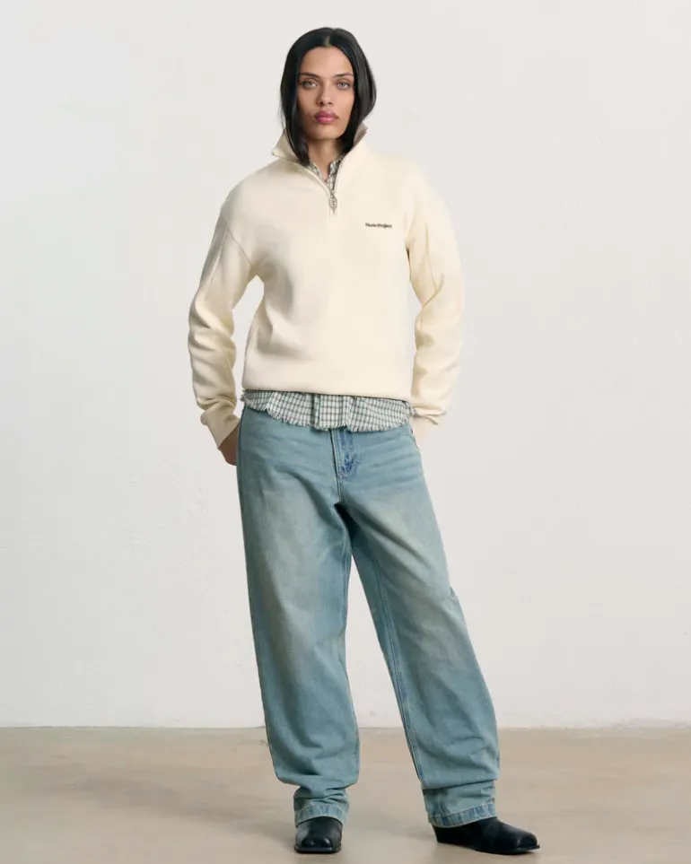 Quarter Zip Origins Blanco Crema