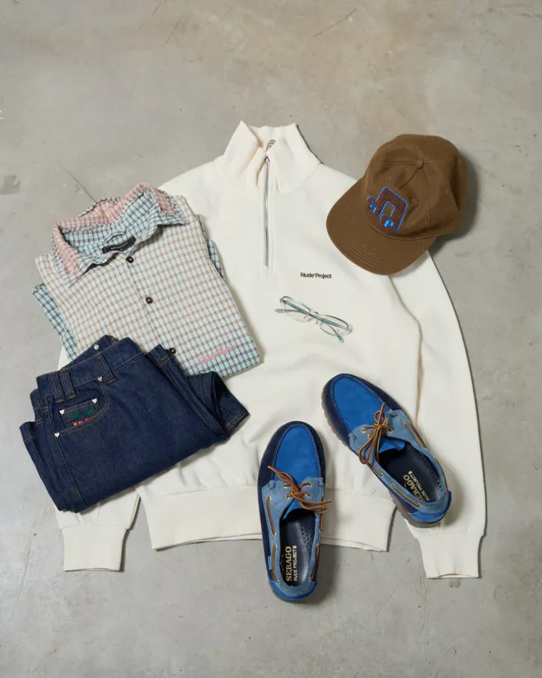 Quarter Zip Origins Blanco Crema