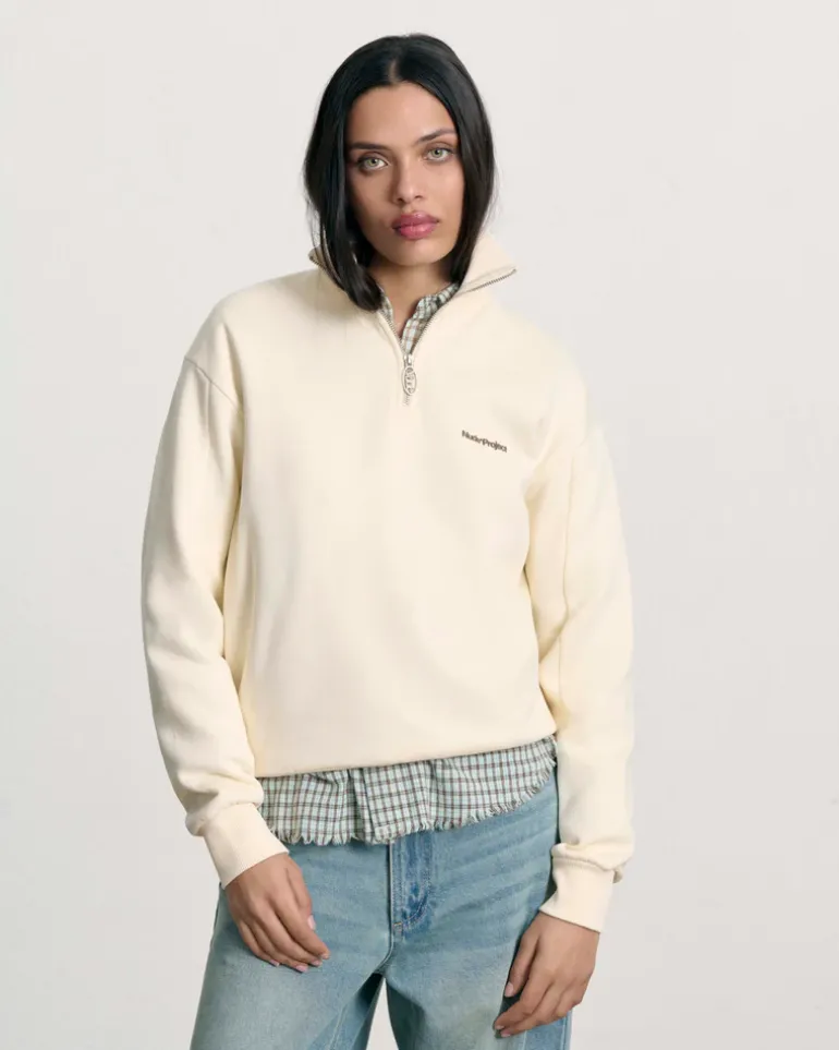 Quarter Zip Origins Blanco Crema