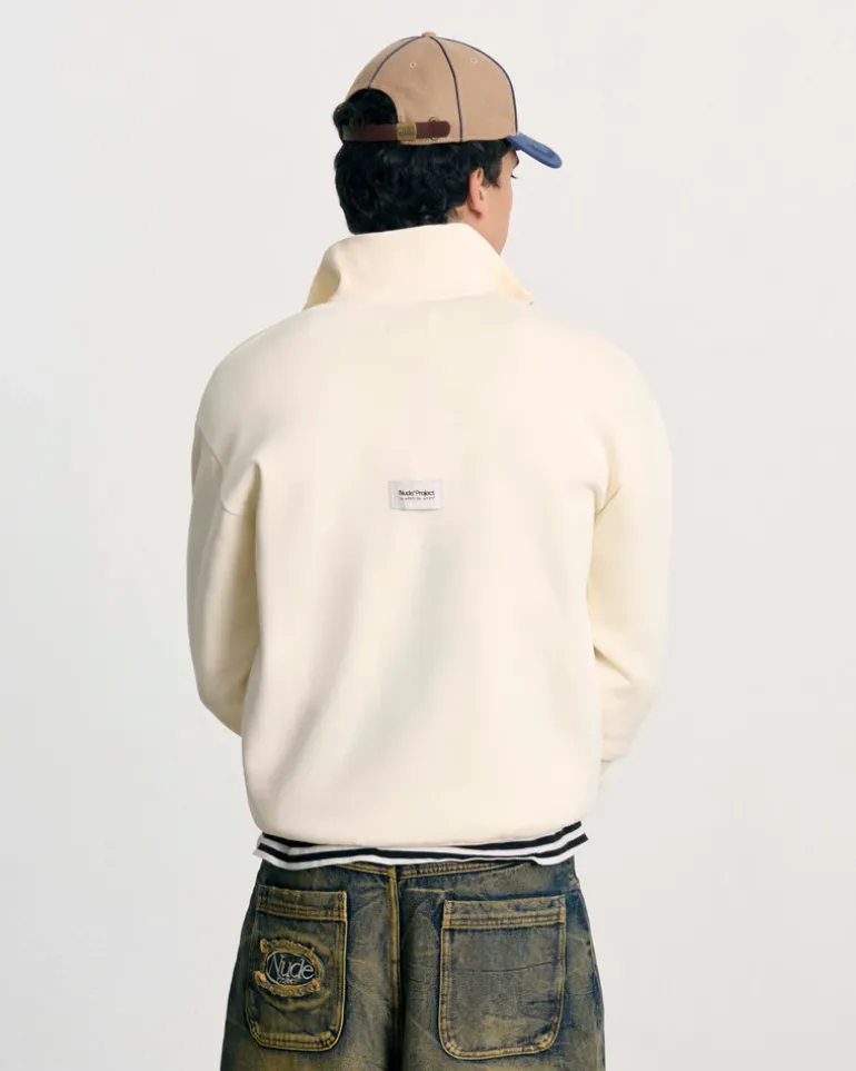 Quarter Zip Origins Blanco Crema