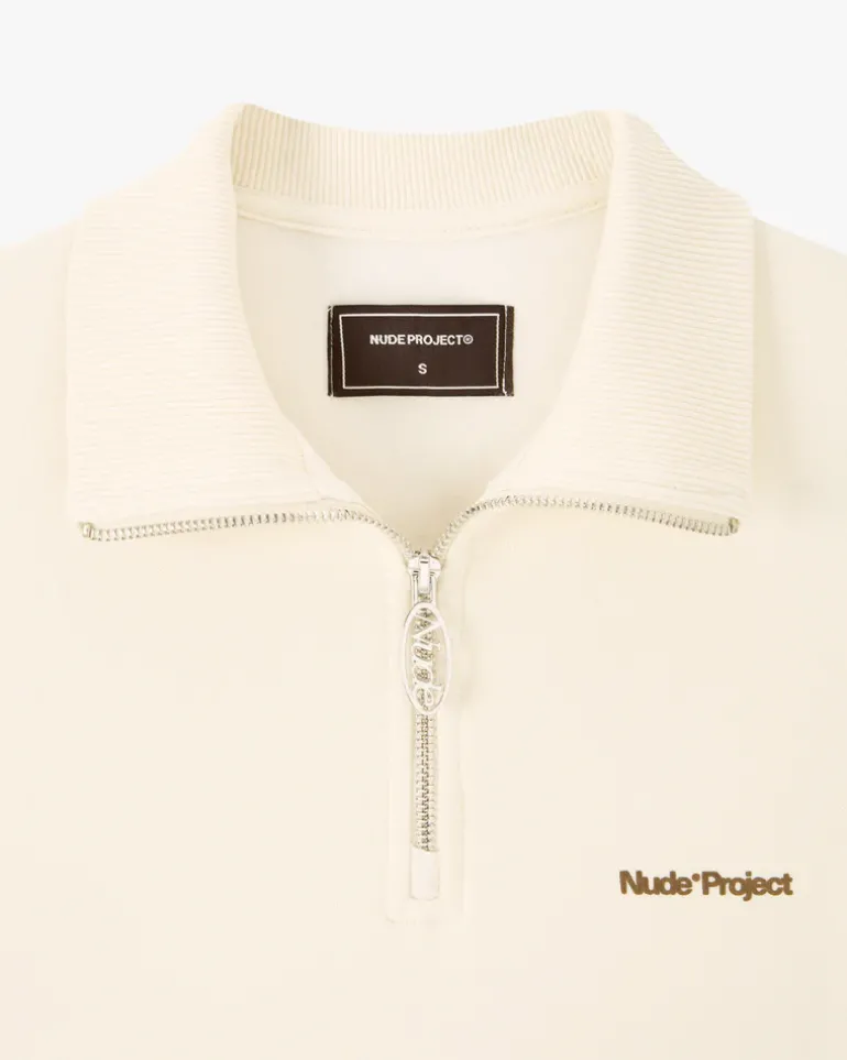Quarter Zip Origins Blanco Crema
